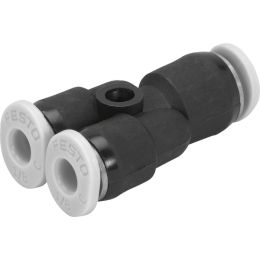 QBMY-1/4T-5/32-U push-in Y-connector