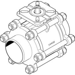 VZBA-3"-WW-63-T-22-F0710-V4V4T ball valve