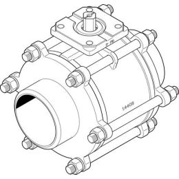 VZBA-4"-WW-63-T-22-F10-V4V4T ball valve