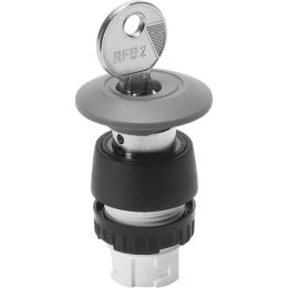 PRS-22-RT-B mushroom pushbutton with detent