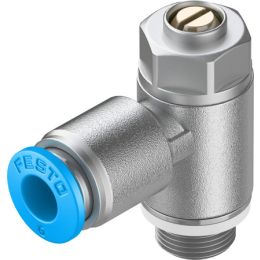 GRLZ-1/8-QS-6-D one-way flow control valve