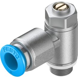 GRLZ-1/8-QS-8-D one-way flow control valve